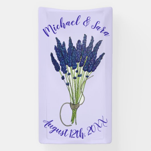 Vrijgezellenfeest van de lavendel Bunch Garden Par Spandoek (Verticaal)