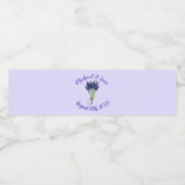 Vrijgezellenfeest van de lavendel Bunch Garden Par Waterfles Etiket (Enkel label)