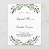 Vrijgezellenfeest van de lavendel eucalyptus flora flyer (Voorkant)