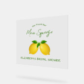 Vrijgezellenfeest van de Lemon Main Squeeze Acryl Bord (Hoek)