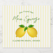 Vrijgezellenfeest van de Lemon Main Squeeze Bier Etiket (Enkel label)