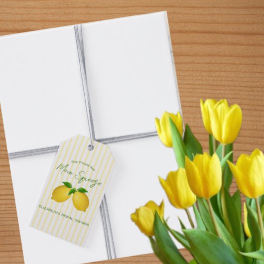 Vrijgezellenfeest van de Lemon Main Squeeze Cadeaulabel