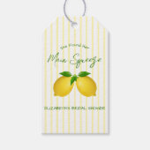 Vrijgezellenfeest van de Lemon Main Squeeze Cadeaulabel (Voorkant)