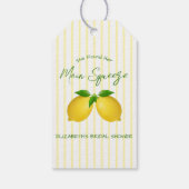 Vrijgezellenfeest van de Lemon Main Squeeze Cadeaulabel (Achterkant)
