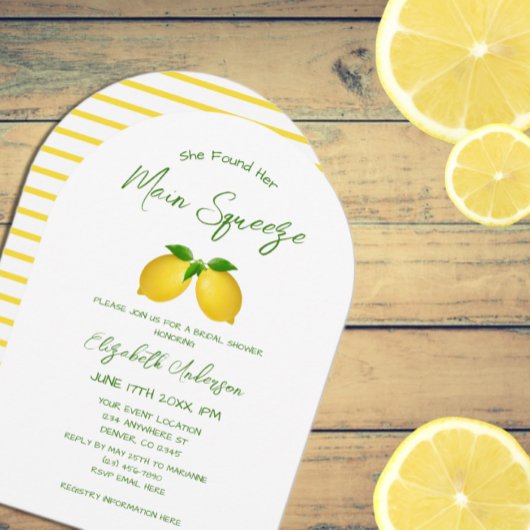 Vrijgezellenfeest van de Lemon Main Squeeze Kaart