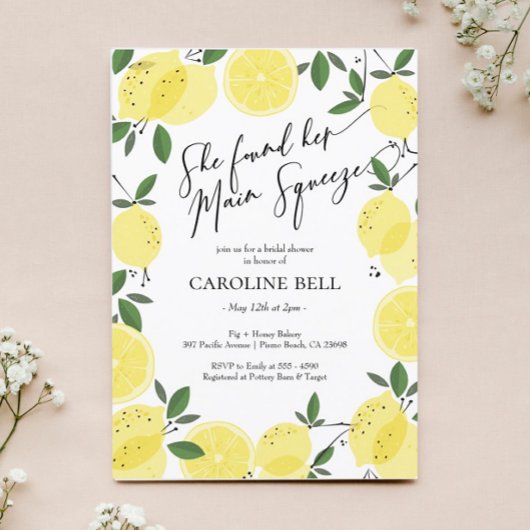 Vrijgezellenfeest van de Lemon Main Squeeze Kaart