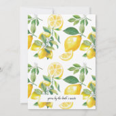 Vrijgezellenfeest van de Lemon Main Squeeze Kaart (Achterkant)