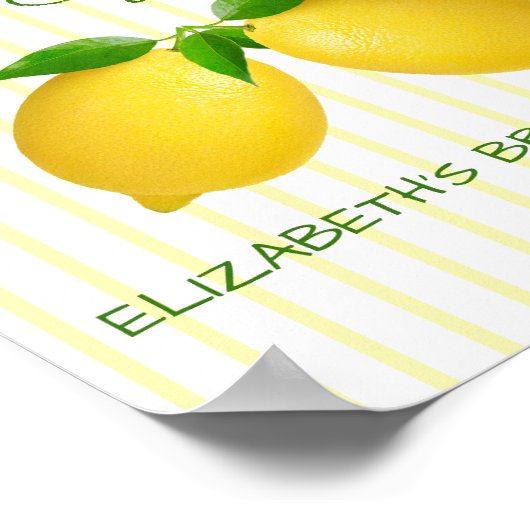 Vrijgezellenfeest van de Lemon Main Squeeze Poster (Hoek)