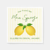 Vrijgezellenfeest van de Lemon Main Squeeze Servet (Voorkant)