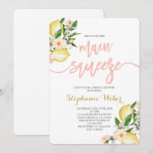 Vrijgezellenfeest van de Lemons Main Squeeze Kaart (Voorkant / Achterkant)