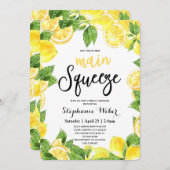 Vrijgezellenfeest van de Lemons Main Squeeze Kaart (Voorkant / Achterkant)