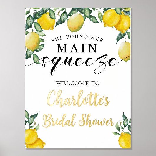 Vrijgezellenfeest van de Lemons van het Hoofdplein Folie Afdrukken (Voorkant)