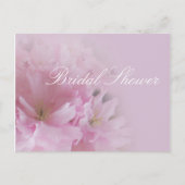 Vrijgezellenfeest van de liefst zachte roze kersen uitnodiging briefkaart (Voorkant)