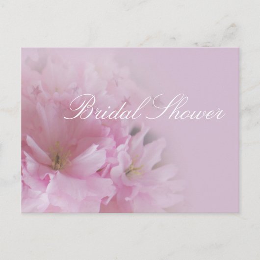 Vrijgezellenfeest van de liefst zachte roze kersen uitnodiging briefkaart (Voorkant)