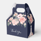 Vrijgezellenfeest van de marine van Floral Wedding Bedankdoosjes (Achterkant)