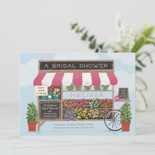 Vrijgezellenfeest van de markt voor bloemkool Farm Kaart (Staand voorkant)