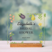 Vrijgezellenfeest van de markt voor verse landbouw acryl bord (Neutraal)