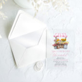 Vrijgezellenfeest van de markt voor verse landbouw acryl uitnodigingen