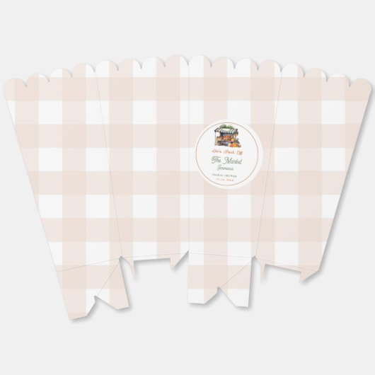 Vrijgezellenfeest van de markt voor verse landbouw bedankdoosjes (Ongevouwen)