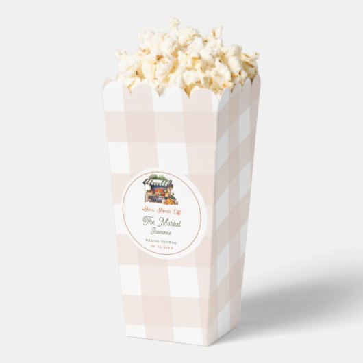 Vrijgezellenfeest van de markt voor verse landbouw bedankdoosjes (Popped)