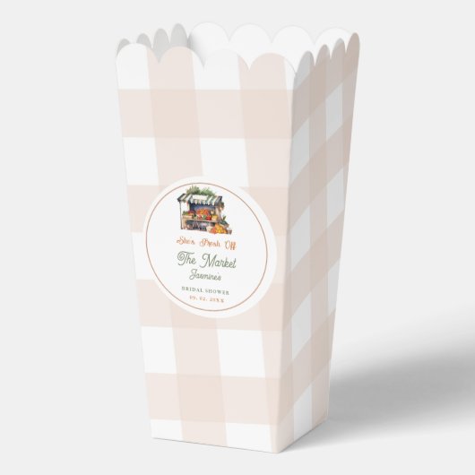 Vrijgezellenfeest van de markt voor verse landbouw bedankdoosjes (Voorkant)