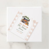 Vrijgezellenfeest van de markt voor verse landbouw bedankjes labels (In situ)