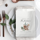 Vrijgezellenfeest van de markt voor verse landbouw bedankzakje