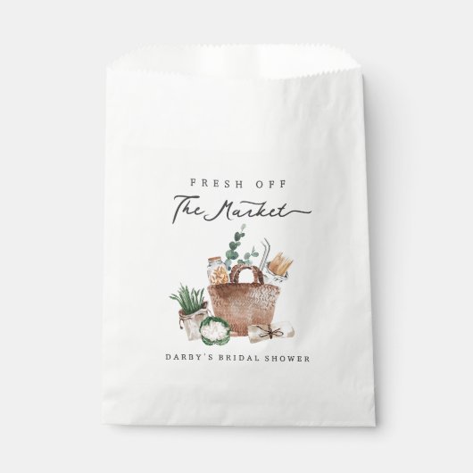 Vrijgezellenfeest van de markt voor verse landbouw bedankzakje (Voorkant)