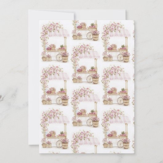 Vrijgezellenfeest van de markt voor verse landbouw kaart (Achterkant)