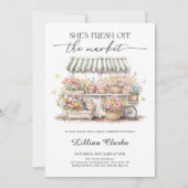 Vrijgezellenfeest van de markt voor verse landbouw kaart (Voorkant)