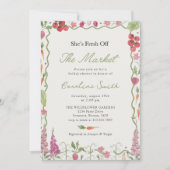 Vrijgezellenfeest van de markt voor verse landbouw kaart (Voorkant)