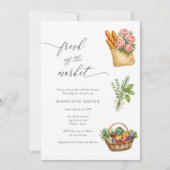 Vrijgezellenfeest van de markt voor verse landbouw kaart (Voorkant)