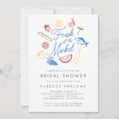 Vrijgezellenfeest van de markt voor verse landbouw kaart (Voorkant)