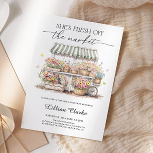 Vrijgezellenfeest van de markt voor verse landbouw kaart