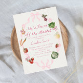 Vrijgezellenfeest van de markt voor verse landbouw kaart