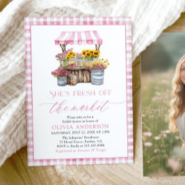 Vrijgezellenfeest van de markt voor verse landbouw kaart