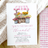 Vrijgezellenfeest van de markt voor verse landbouw kaart