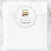 Vrijgezellenfeest van de markt voor verse landbouw ronde sticker (Tas)