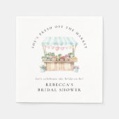 Vrijgezellenfeest van de markt voor verse landbouw servet (Voorkant)