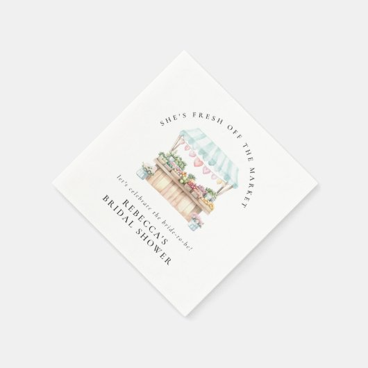 Vrijgezellenfeest van de markt voor verse landbouw servet (Hoek)