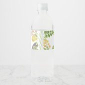 Vrijgezellenfeest van de markt voor verse landbouw waterfles etiket (Achterkant)