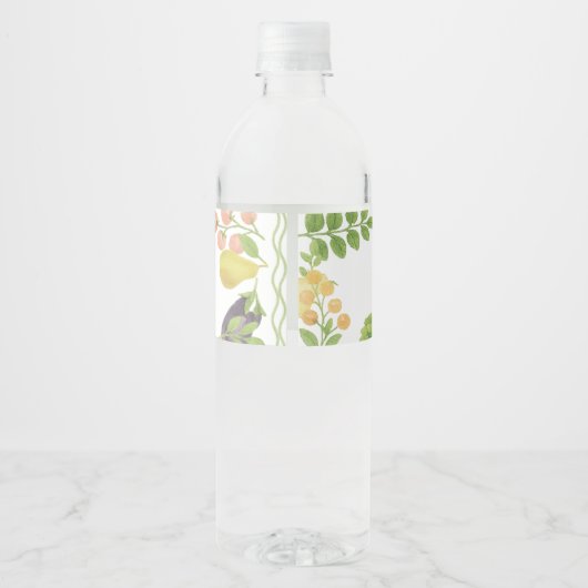 Vrijgezellenfeest van de markt voor verse landbouw waterfles etiket (Achterkant)