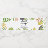 Vrijgezellenfeest van de markt voor verse landbouw waterfles etiket (Enkel label)