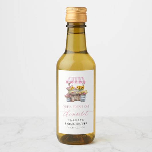 Vrijgezellenfeest van de markt voor verse landbouw wijn etiket (Voorkant)