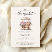 Vrijgezellenfeest van de marktboeren kaart