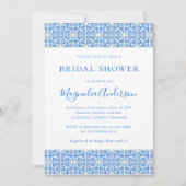 Vrijgezellenfeest van de mediterrane blauwe Tegel Kaart (Voorkant)