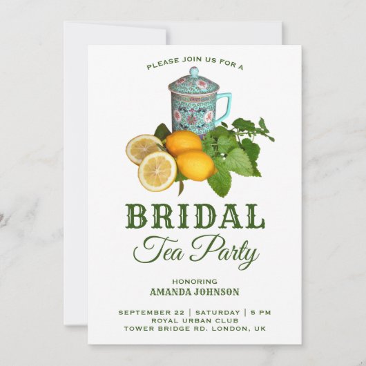 Vrijgezellenfeest van de mediterrane partij Lemon  Kaart (Voorkant)