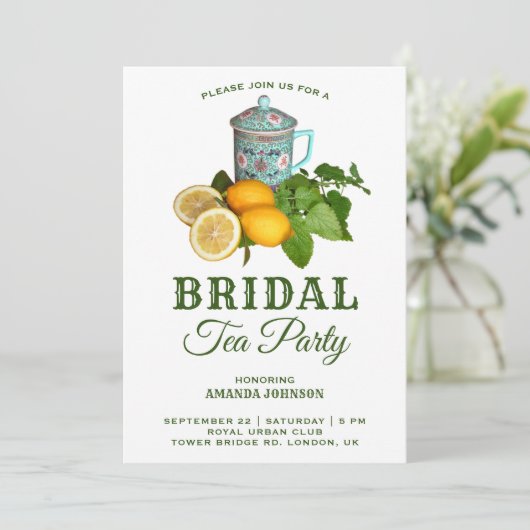 Vrijgezellenfeest van de mediterrane partij Lemon  Kaart (Staand voorkant)