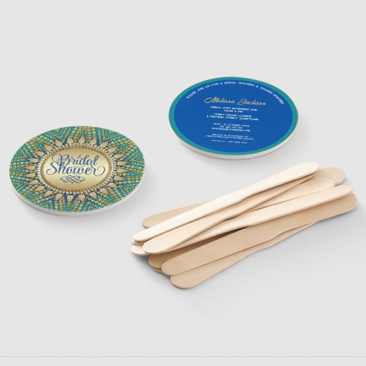 Vrijgezellenfeest van de Middellandse-Zonnegoudgli Handwaaier (Niet-gemonteerd)