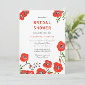 vrijgezellenfeest van de moderne bruiloft van flor kaart (Staand voorkant)